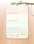 Off The Clock - Watercolor Planner stickers - 1,5’’ Hemiboxes & Eventboxes