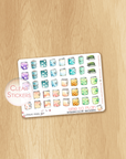 Writing Time - Watercolor Planner Stickers - Rainbow Planners