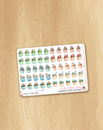 Coffee Time - Watercolor Planner Stickers MINI - Cupcakes