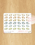 Writing Time - Decorative Watercolor Stickers - Ring Bound Planners