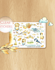 Feathery Fall - Decorative Watercolor Stickers MINI - Birds