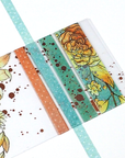 Feathery Fall - Thin Washi Tape - Light Blue