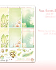 Off The Clock - Watercolor Planner stickers - 1,5’’ Illustrated Fullboxes