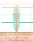 Printable Happy Planner insert with weekly vertical layout in Christmas Theme