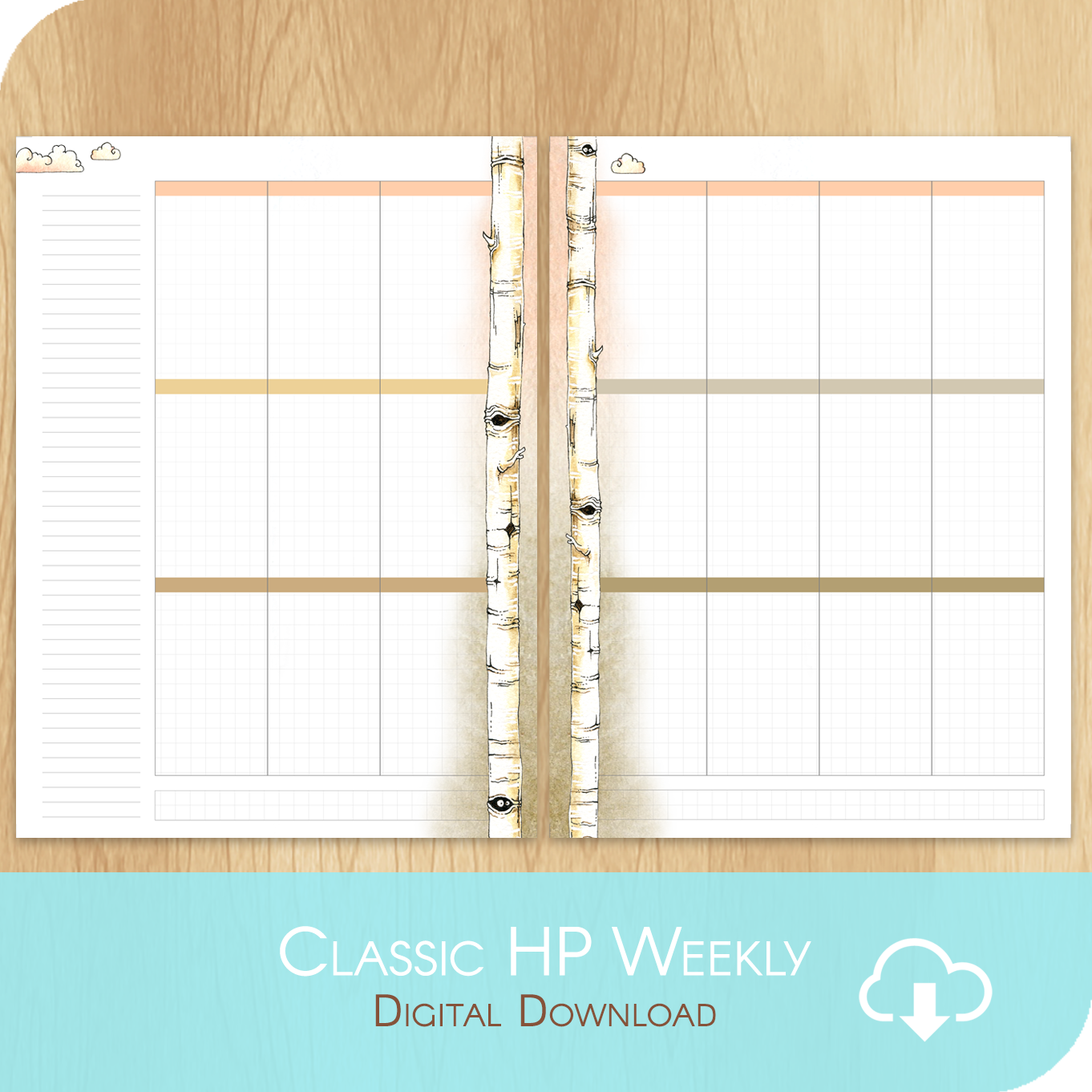 Love Is In The Air - Printable Classic Happy Planner Size - 1 Week on 2 Pages