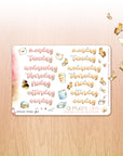 A Pug's Life - Watercolor Planner Stickers MINI - Weekly Lettered Headers