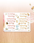 A Pug's Life - Watercolor Planner Stickers MINI - Weekly Lettered Headers