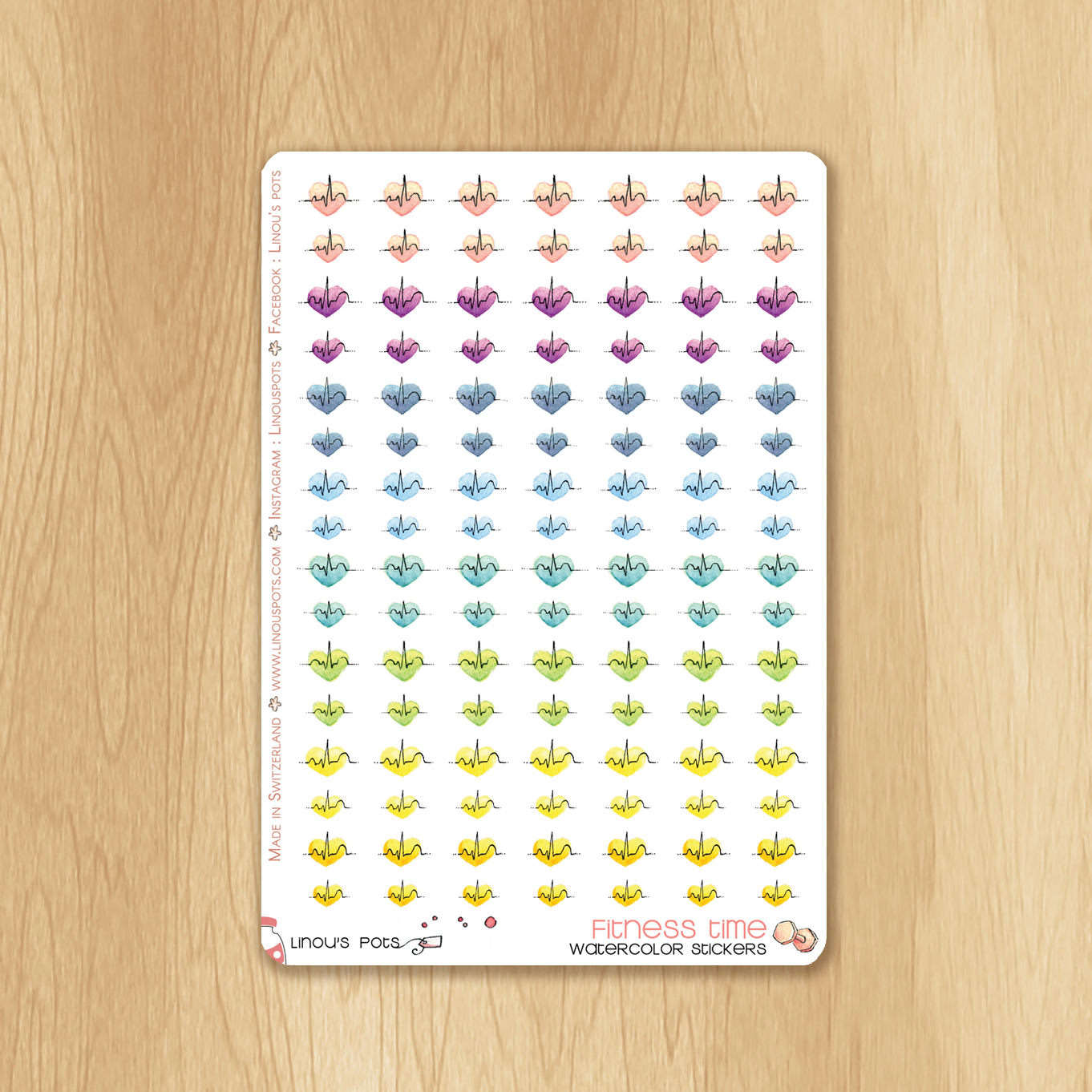 Rainbow Fitness Collection : 56 Cardio Stickers