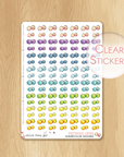 Rainbow Fitness Collection : 112 Dumbbells Stickers