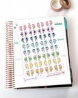 Rainbow Fitness Collection : 64 Sneakers Stickers