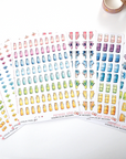 Rainbow Fitness Collection : 72 Exercise Mat Stickers