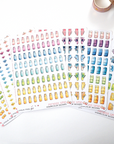 Rainbow Fitness Collection : 56 Sport Bag Stickers