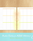 Off The Clock - Printable Aura Estelle A5 Wide Size - 1 Week on 2 Pages