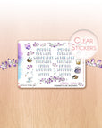 Buzzing in the Rain - Watercolor Planner Stickers MINI - Weekly Lettered Headers