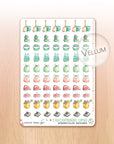 Christmas Woods - Watercolor Planner Stickers - House Chores