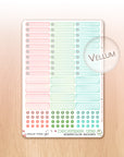Christmas Woods - Watercolor Planner Stickers - 1,5’’ wide Miniboxes