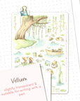 In The Willows 🌸 Tranquillity on the Water Stickers Illustrations