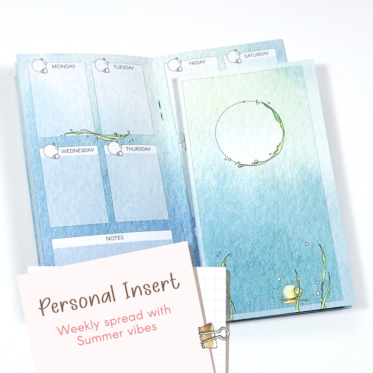 Undated Traveler's Notebook Insert - Personal sized [June] – Linouspots
