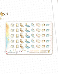 Accounting watercolor stickers