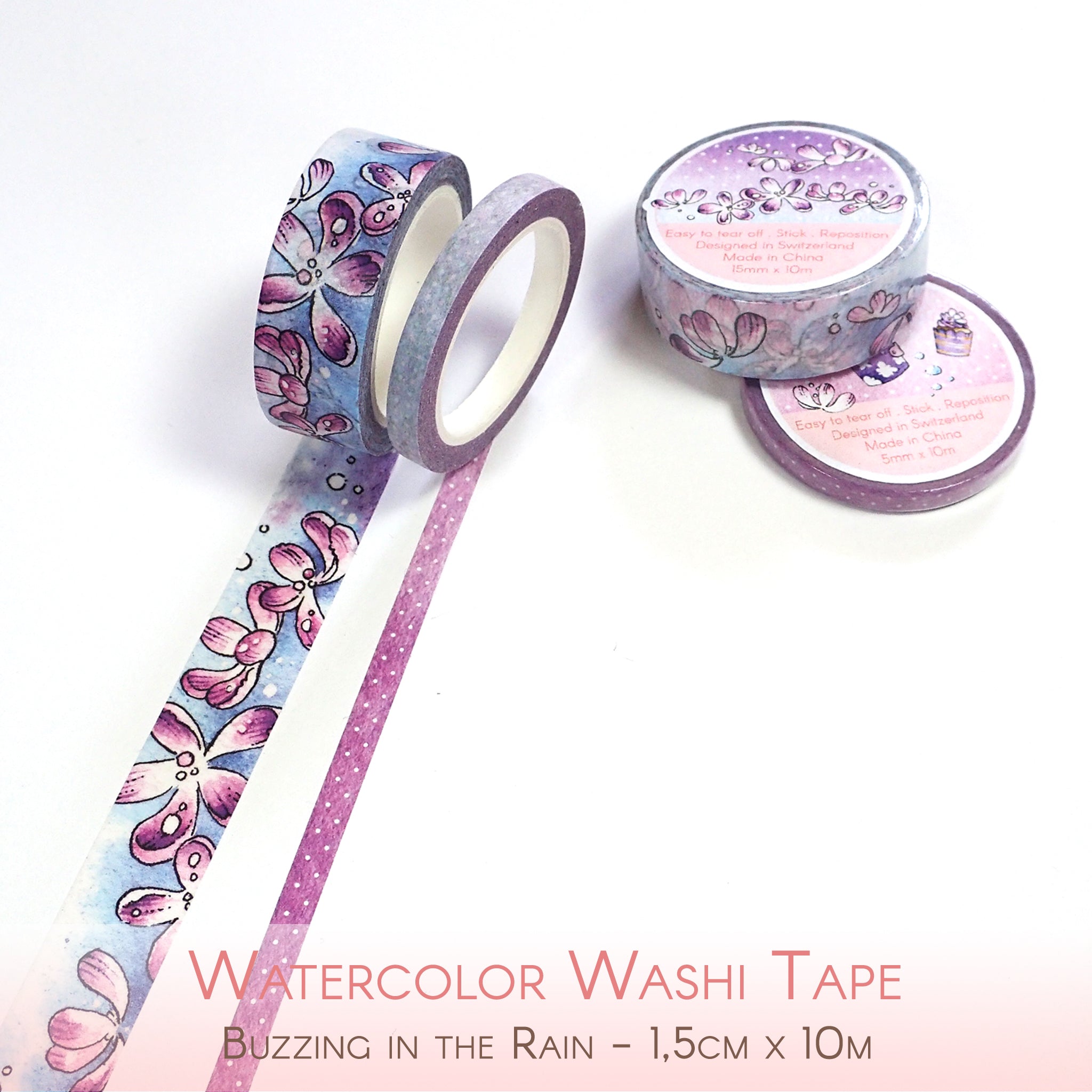 Christmas Woods - Foiled Washi Tape with Pink Snow – Linouspots