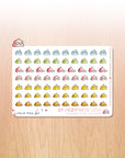 S* Happens - Decorative Watercolor Stickers MINI - Little Rainbow Poops