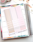 Miniboxes 1,5 wid - watercolor planner stickers - love theme