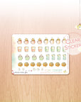 Watercolor stickers hot beverages 