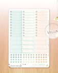 Far Away - Watercolor Planner Stickers - 1,5’’ Miniboxes