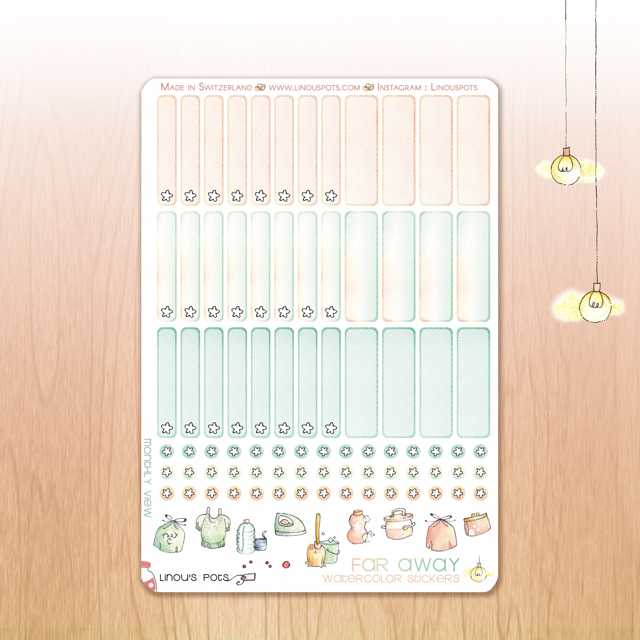 40mm monthly boxes for planners