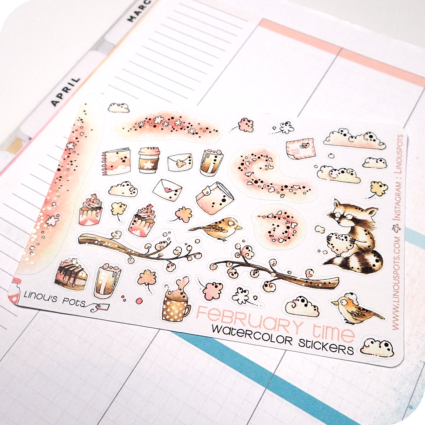 Foiled Decorative Stickers love theme