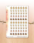 Love Is In The Air - Watercolor Planner Stickers - House Chores