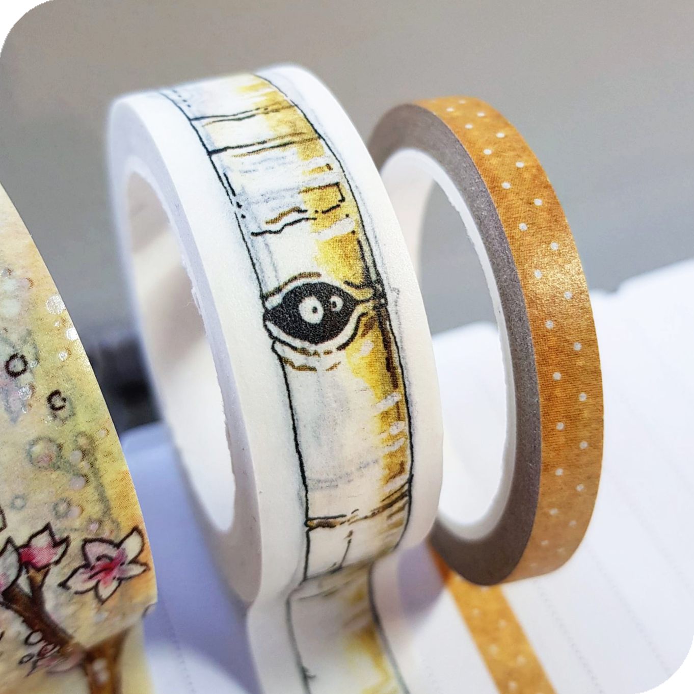 Love Is In The Air - Washi Tape with Birch Tree