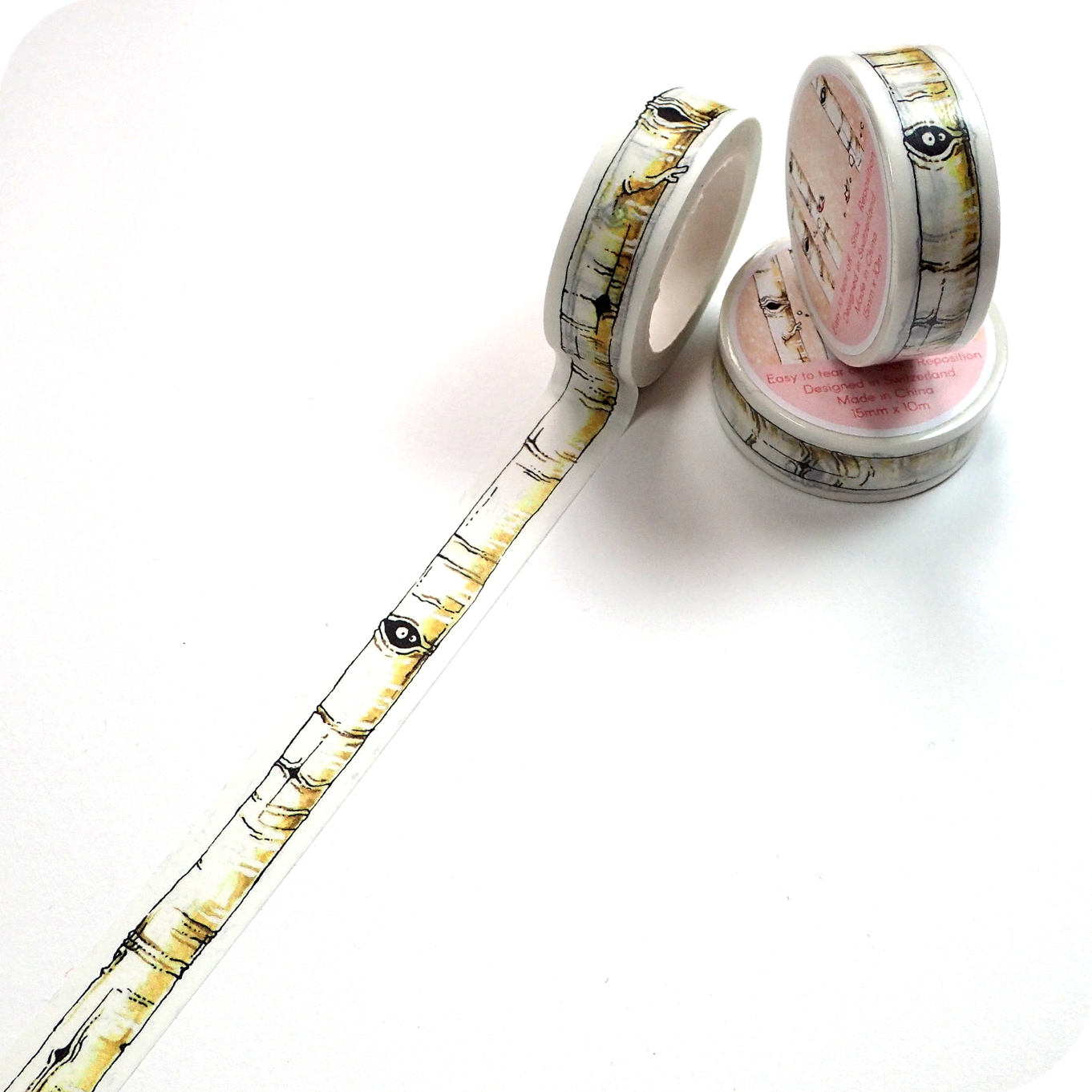 Love Is In The Air - Washi Tape with Birch Tree