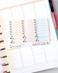 Late Summer - Watercolor Planner Stickers MINI - 1,5'' Miniboxes FOILED ✨