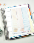 Late Summer - Watercolor Planner Stickers - 1,5'' Miniboxes