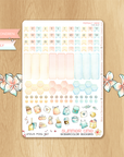 Late Summer - Watercolor Planner Stickers - Monthly Dates