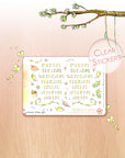 Off The Clock - Watercolor Planner Stickers MINI - Weekly Lettered Headers
