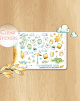 Feathery Fall - Decorative Watercolor Stickers MINI - Planners, Letters, Mugs