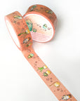 Playing In The Sand - 15mm Washi Tape - Cactus and Succulents Peach