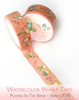 Playing In The Sand - 15mm Washi Tape - Cactus and Succulents Peach
