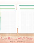 Printable inserts for Aura Estelle A5 wide planners in Christmas colors