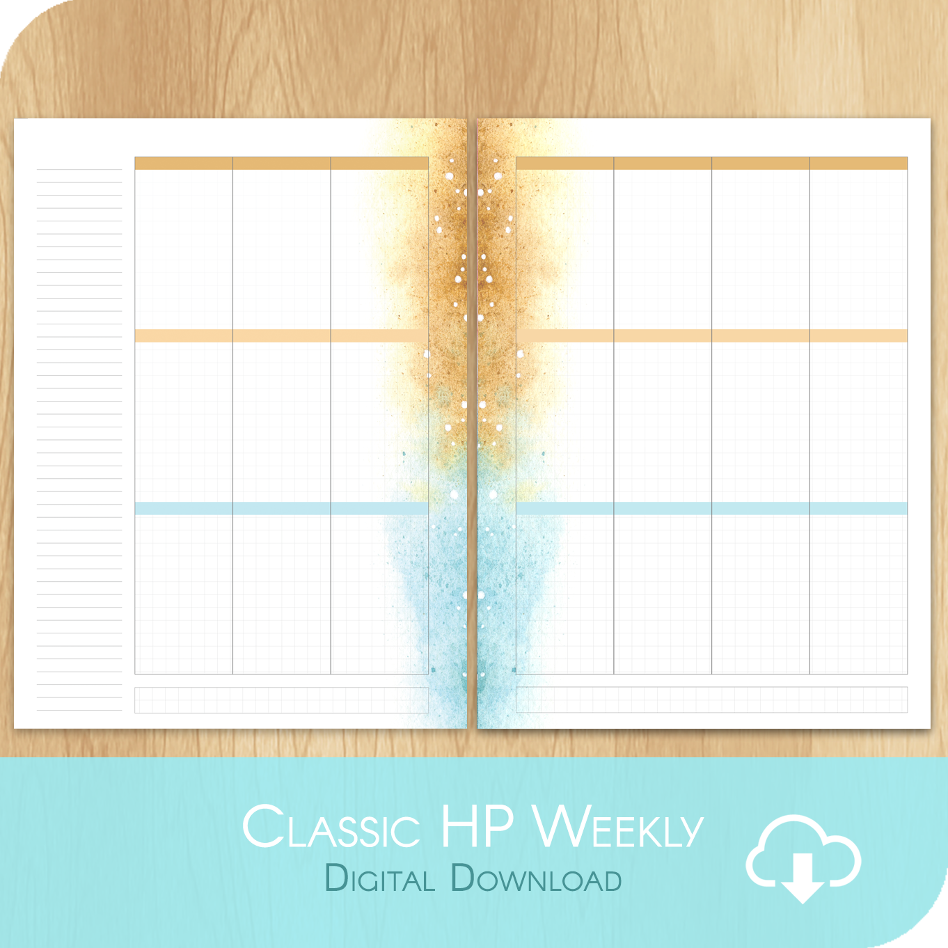 Feathery Fall - Printable Classic Happy Planner Size - 1 Week on 2 Pages