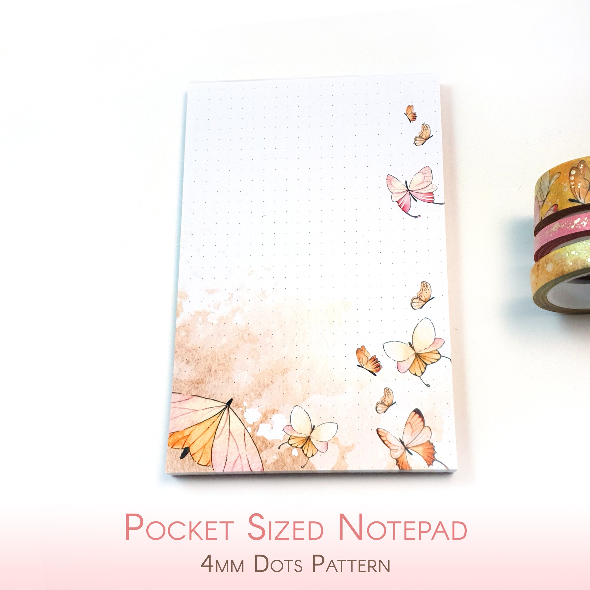 A Pug&#39;s Life - Pocket sized Notepad with Bullet Journal Dots Pattern
