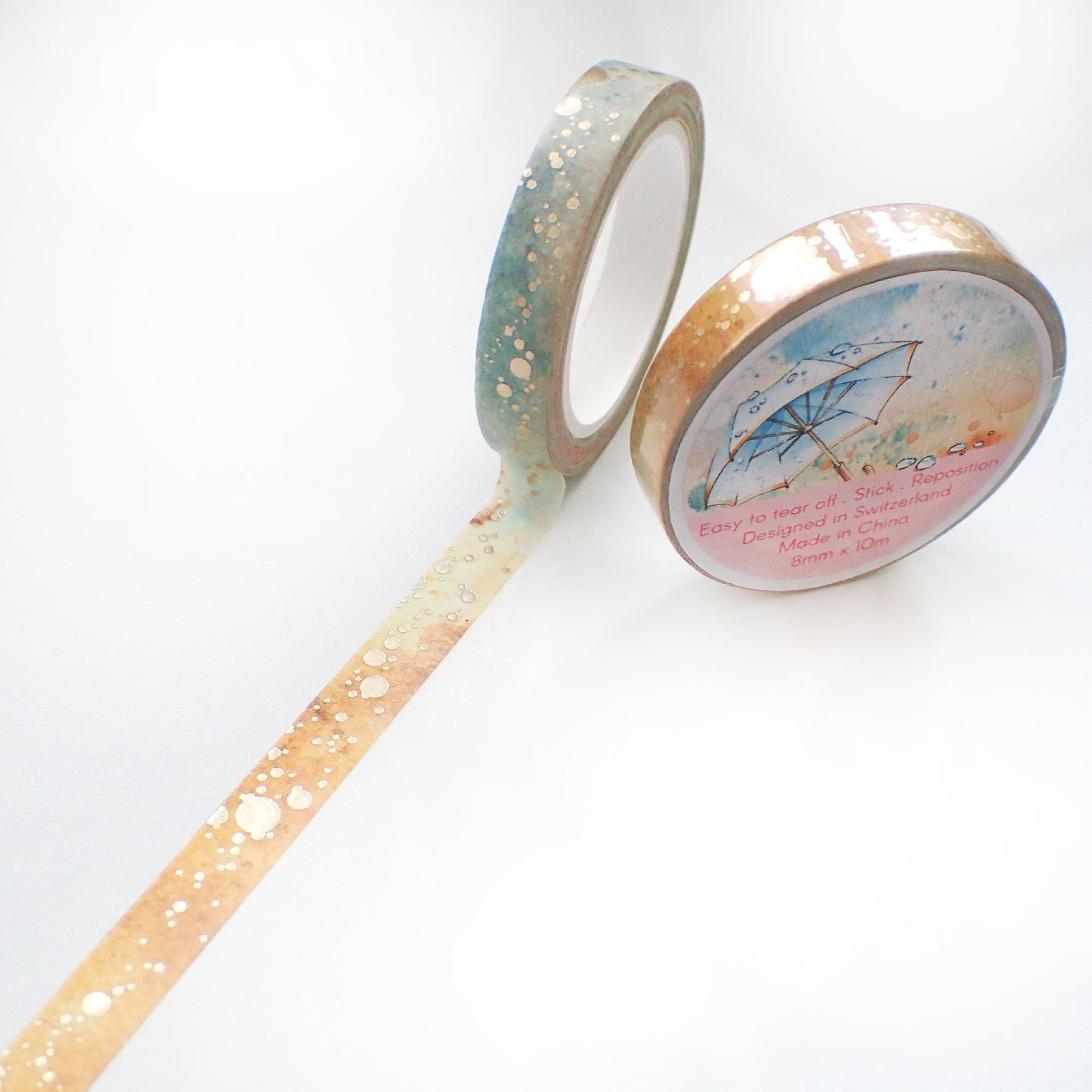 Other side of the 8mm watercolor washi tape