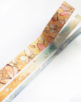 3 different watercolored washi tapes for summer or fall