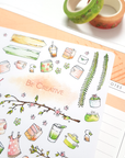 Summer and Spring watercolor stickers medley