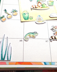 Playing In The Sand - 29 Watercolor Diecuts Including Raccoons, Cactus and Succulents