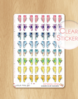 Rainbow Fitness Collection : 64 Sneakers Stickers