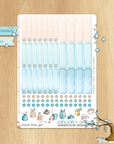 Frosty Times - Watercolor Planner Stickers - Monthly Miniboxes (ECLP & HP)