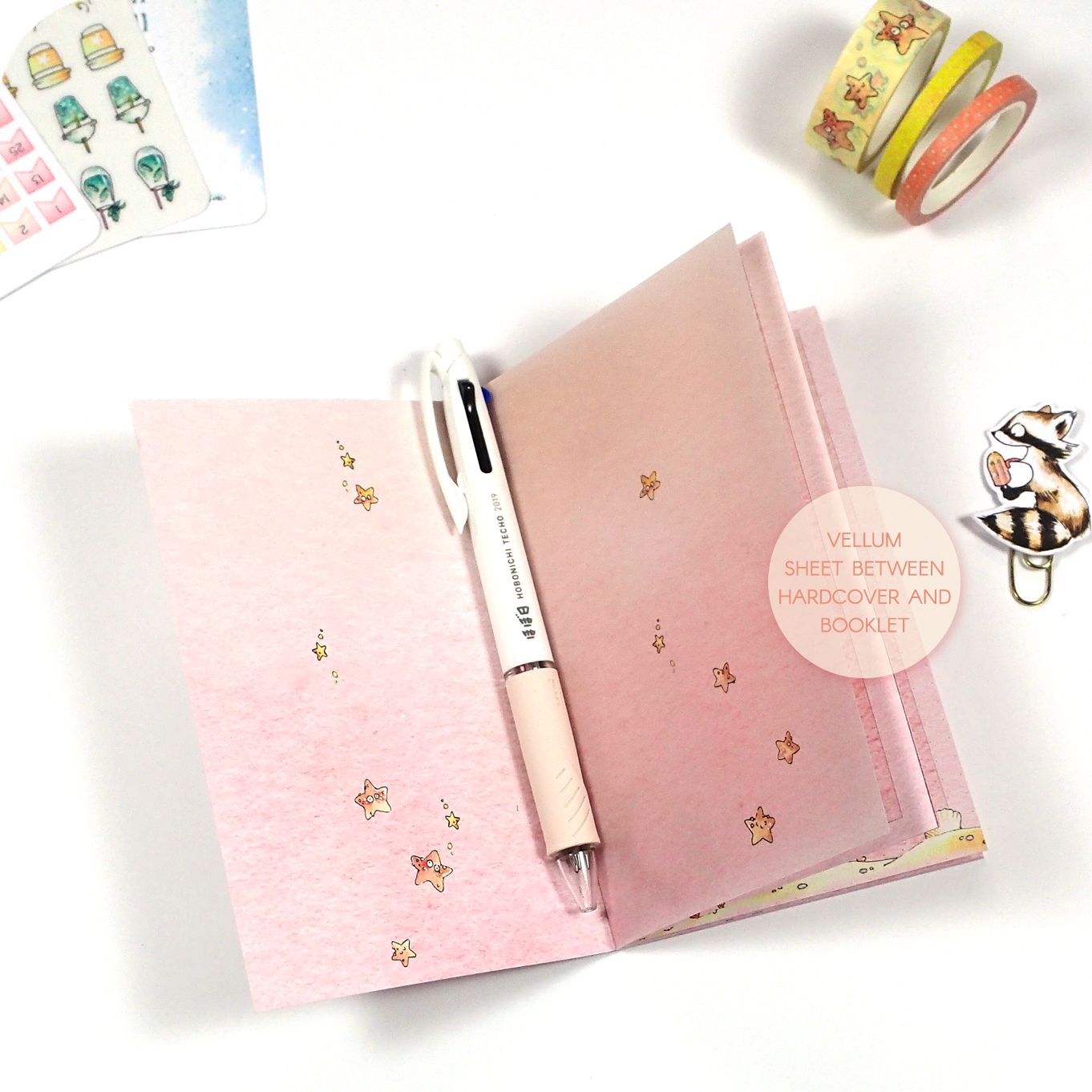 Details of Summer themed pocket sized TN Insert